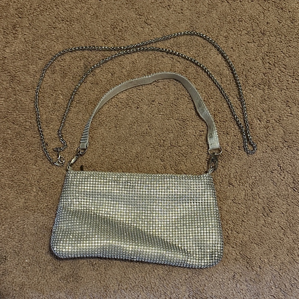 Silver Chain Shoulder Bag